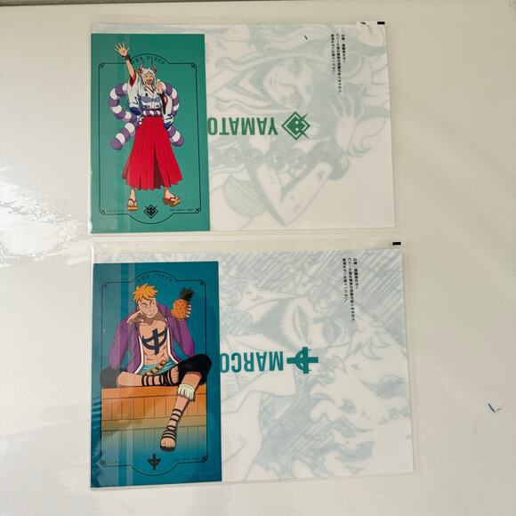 4X One Piece Ichiban Kuji Prize Visual Art Sheet Clear File Poster - Picture 5 of 8